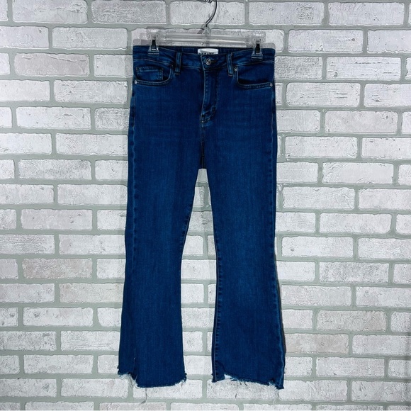Frame Le Crop Mini Boot Jeans in Jetty Modern Chew Wash Size 27 - Picture 4 of 12